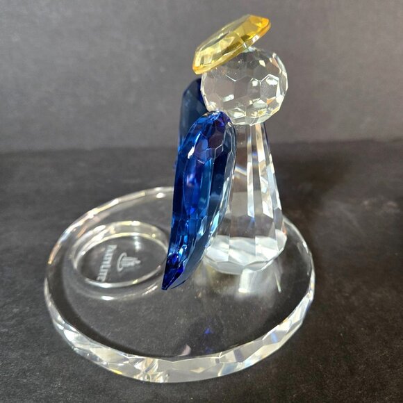 Partylite Sparkle Lite Crystal Angel P9773 Tealight Candle Holder Blue Wings - Picture 4 of 10